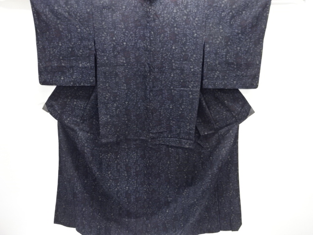 JAPANESE KIMONO / UNUSED MAWATA OJIYA TSUMUGI / WOVEN FLOWER 